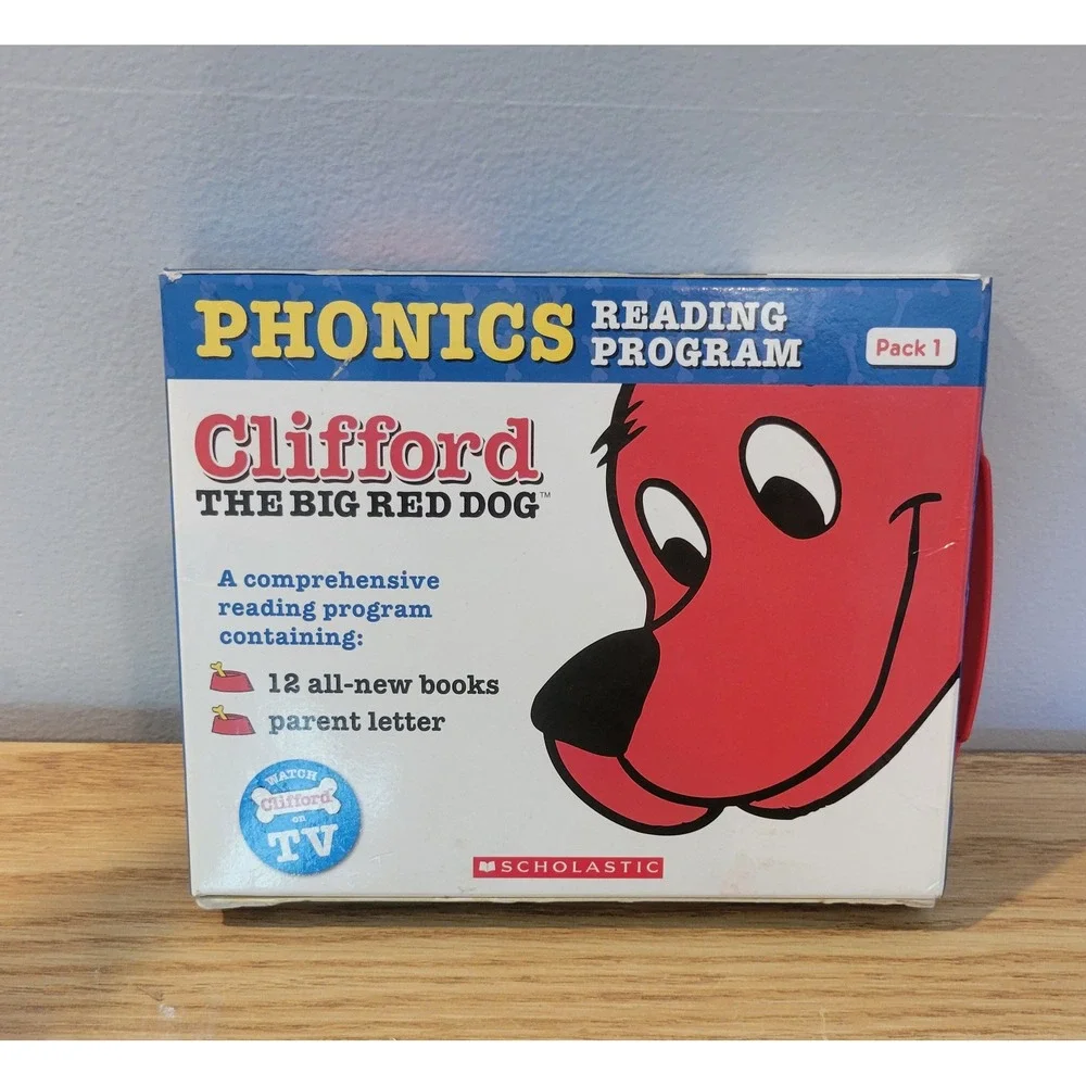 Scholastic Clifford the Big Red Dog Phonics Reading Program Pack 1 12 Book Set